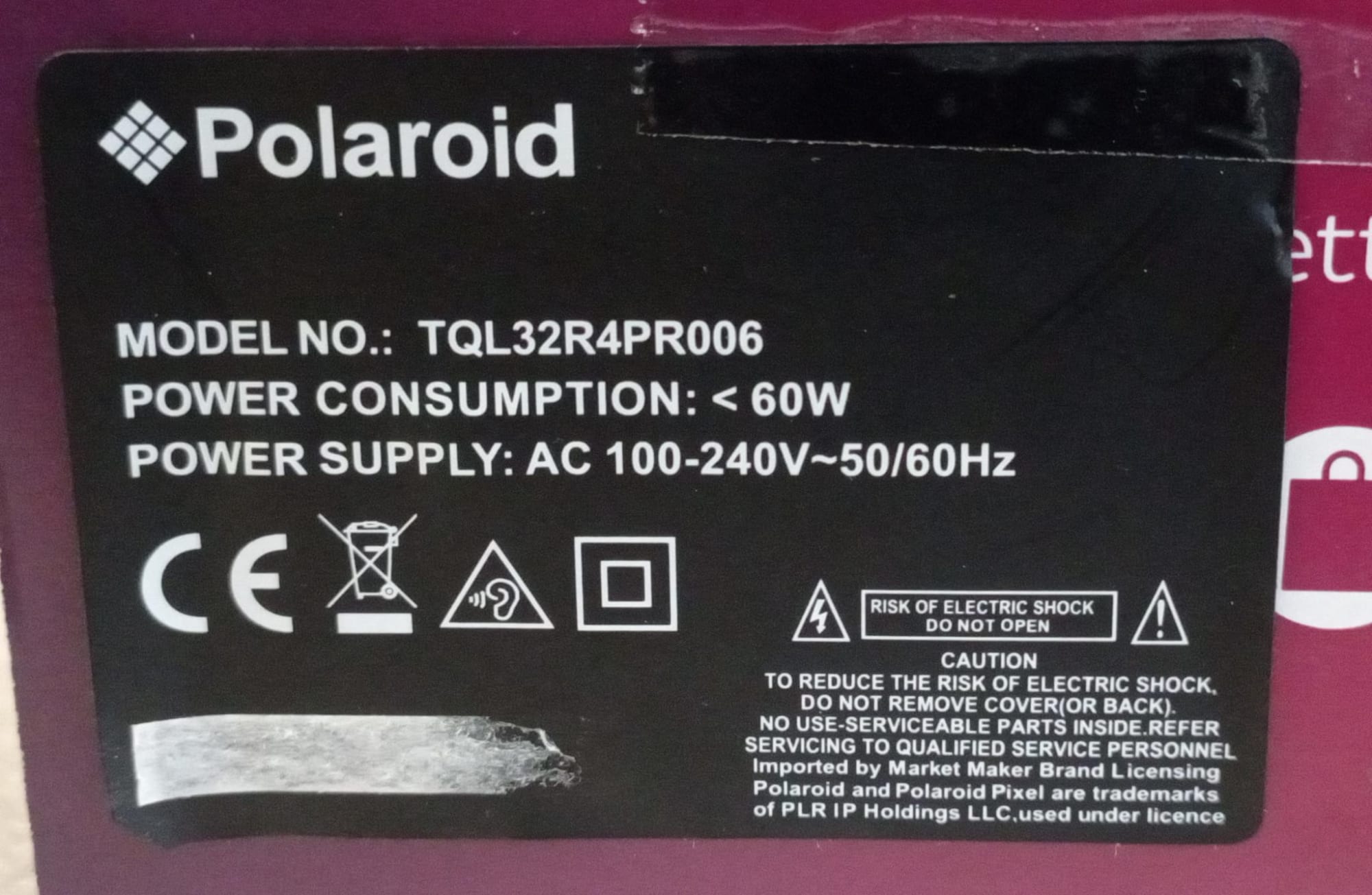 POLAROID TQL32R4PR006