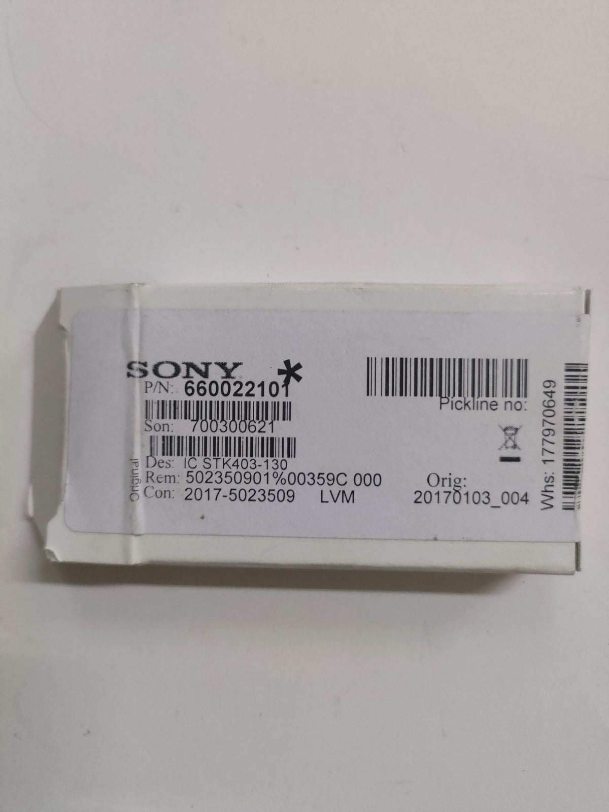 STK403-130 / 6-600-221-01 c.i. originale SONY  660022101