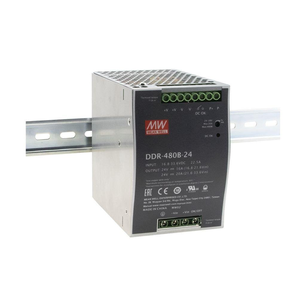 Alimentatore Switching Mean Well DDR-480B-24 24V 20A 480W