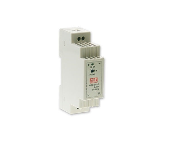 Alimentatore Switching Mean Well DR-15-24 24V 15W DIN Rail
