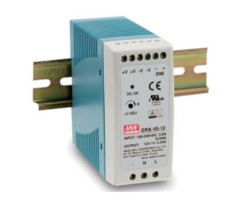 Alimentatore Switching Mean Well DRA-40-24 24V 40W