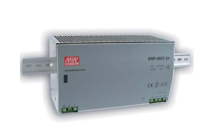 Alimentatore Switching Mean Well DRP-480S-24 24V 20A 480W DIN Rail