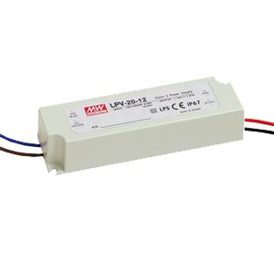 Driver LED Mean Well LPV-20-15 15V 20W