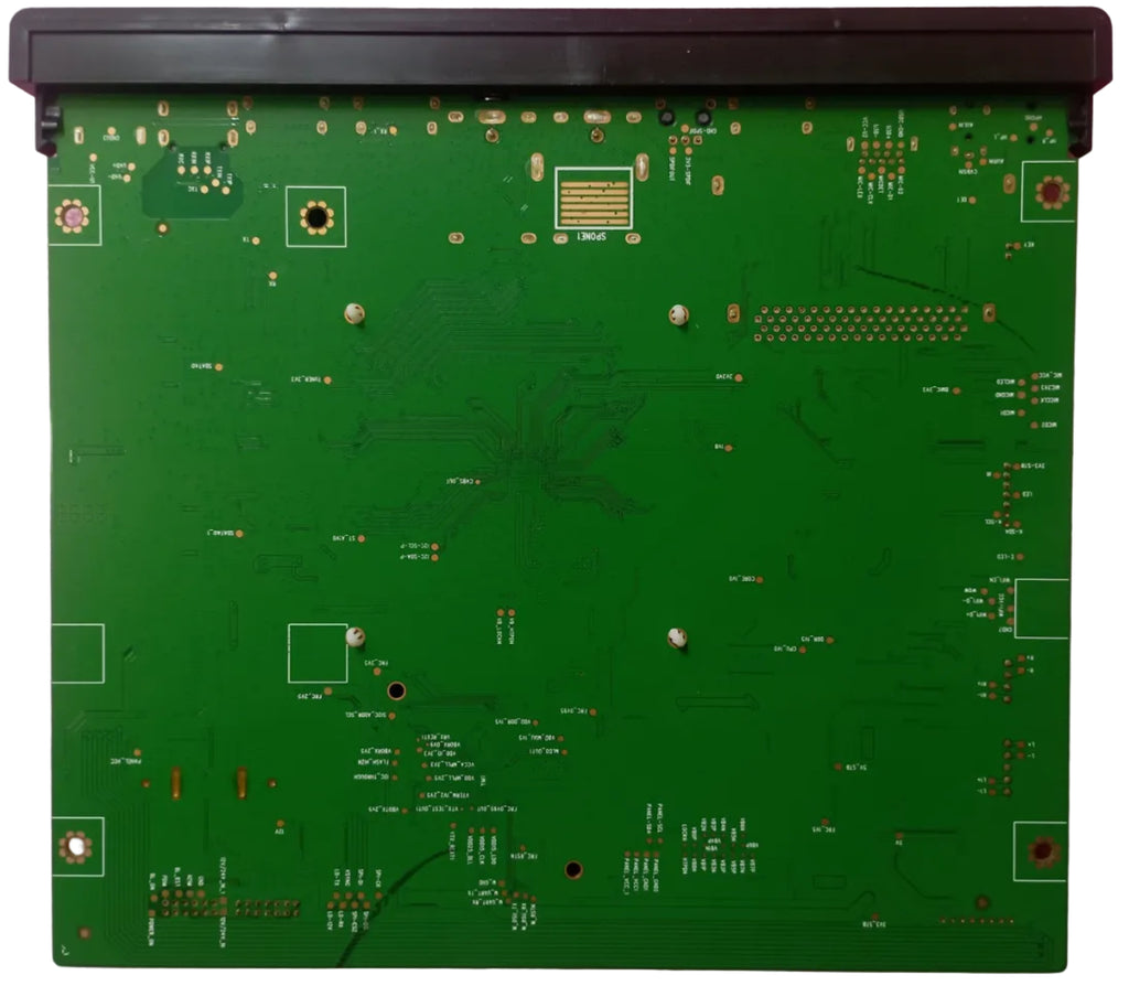 Dettaglio retro mainboard TCL 55EC780 40-RT51M1-MAA2HG