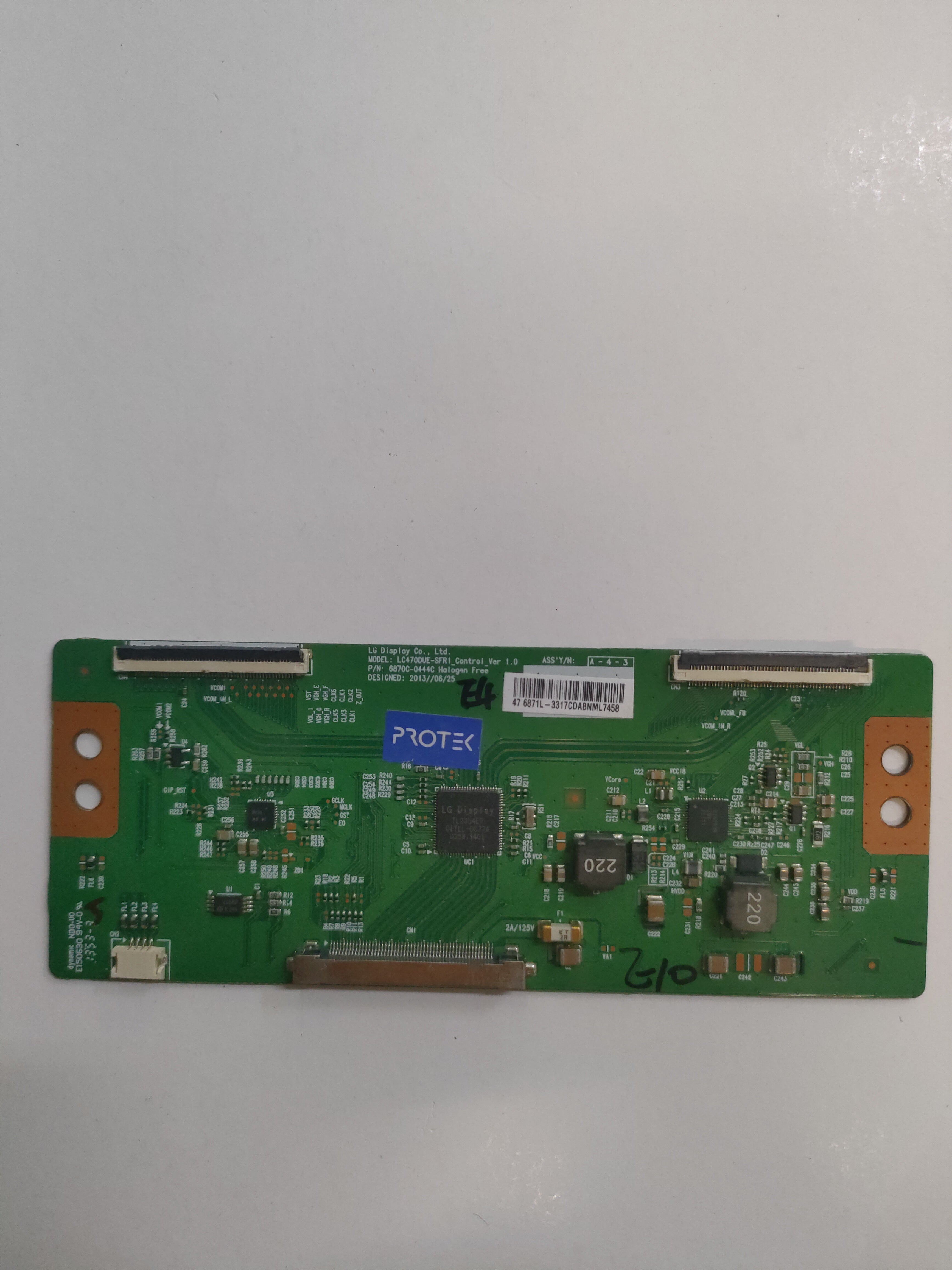6870C-0444A T-Con Board LG 47" LC470DUE Testata