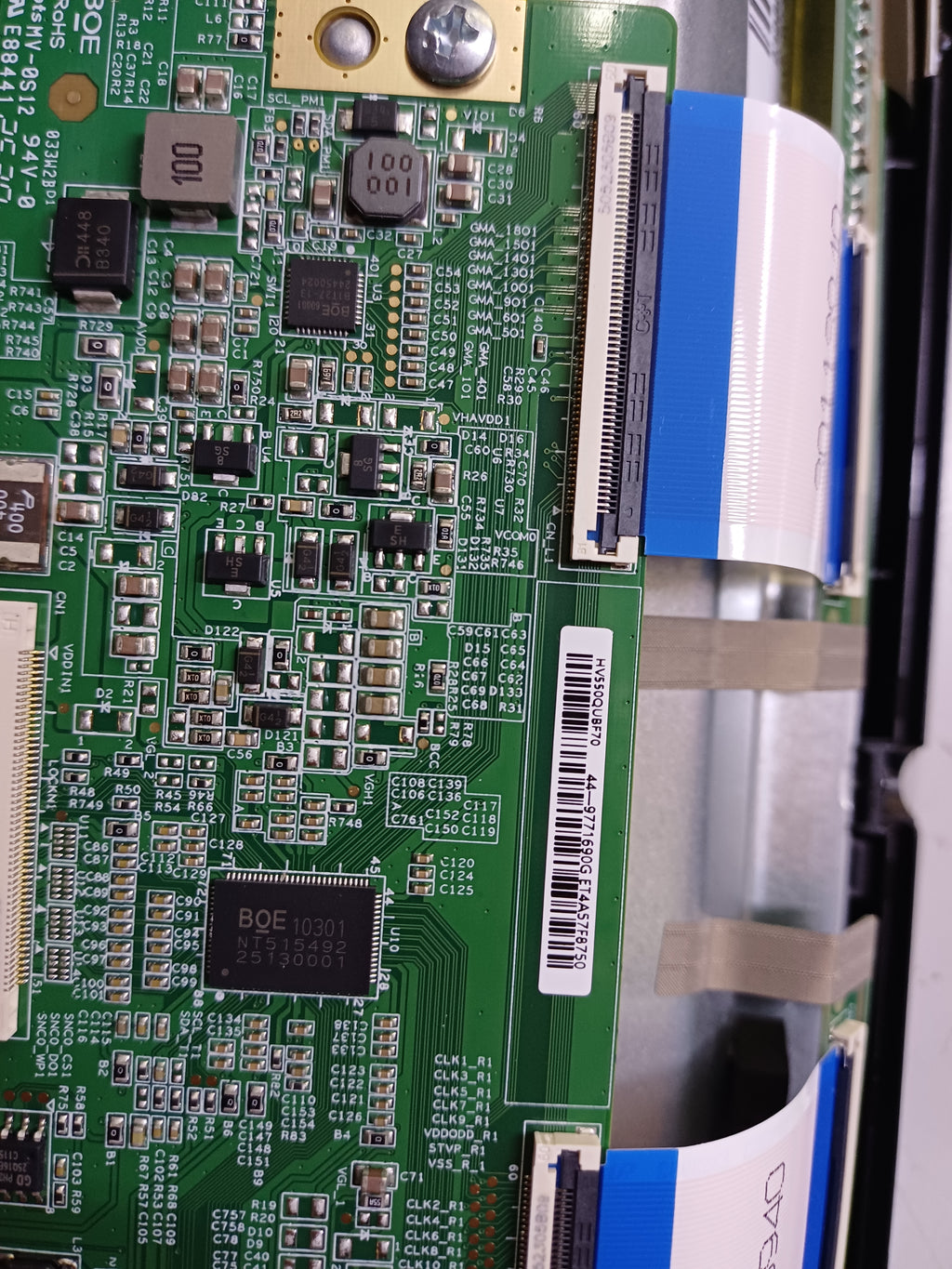 T-Con Board HV550QUB-F70 Telefunken 55 BLU 55750 - fronte