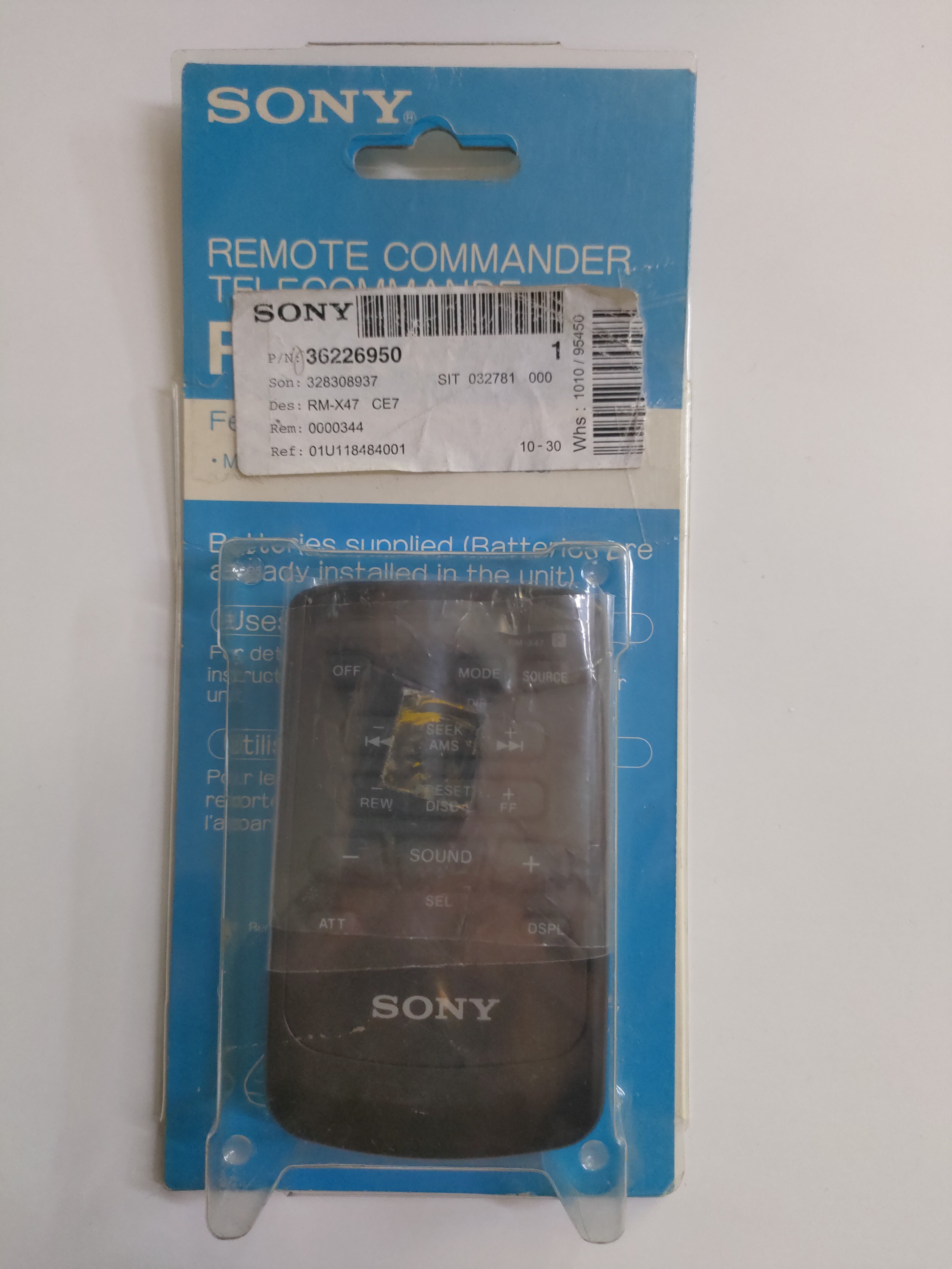 RM-X47 Telecomando Originale Sony