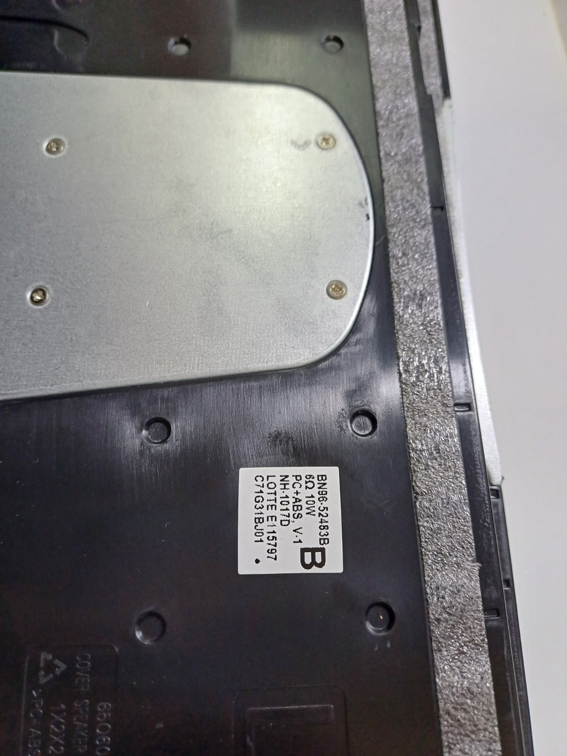 Etichetta altoparlante Samsung BN96-52483B 6 ohm 10W
