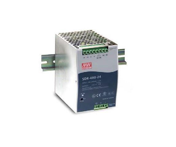 Alimentatore Switching Mean Well SDR-480-48 48V 10A 480W DIN Rail